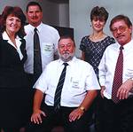 Left to right: Christelle Joythe &#8211; Workshop Manager; Kobus Joythe &#8211; Technical Manager; Colin Martheze &#8211; MD; Susan Botha &#8211; Sales; and Fred Causer &#8211; Sales Manager